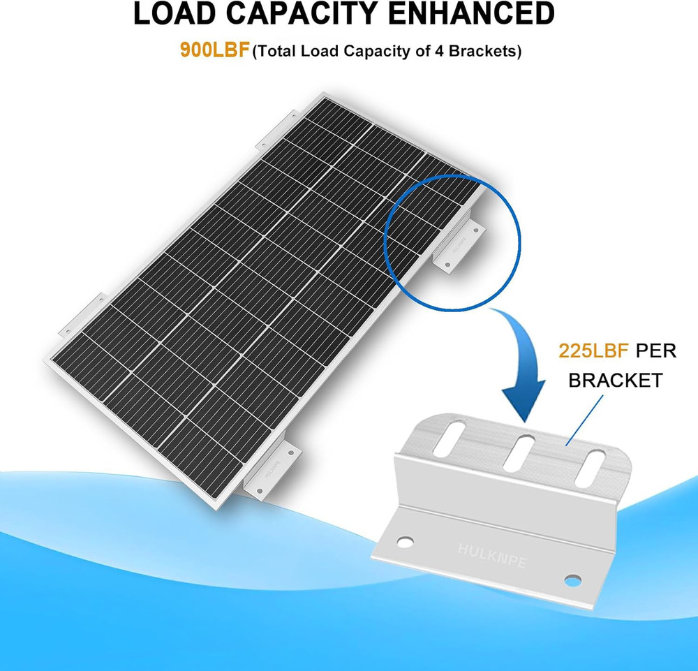 16 Units Solar Panel Mounting Brackets Z Brackets Mounting Kit Lightweight Boats