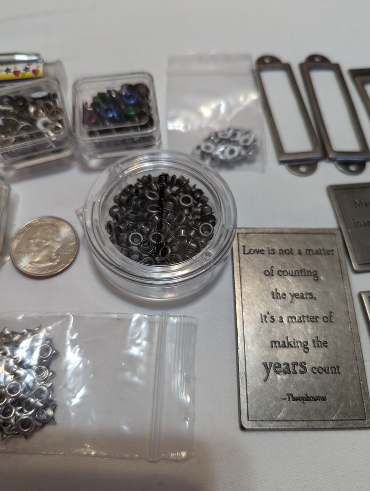 Eyelet Kit Lot With Setting Tool And More
