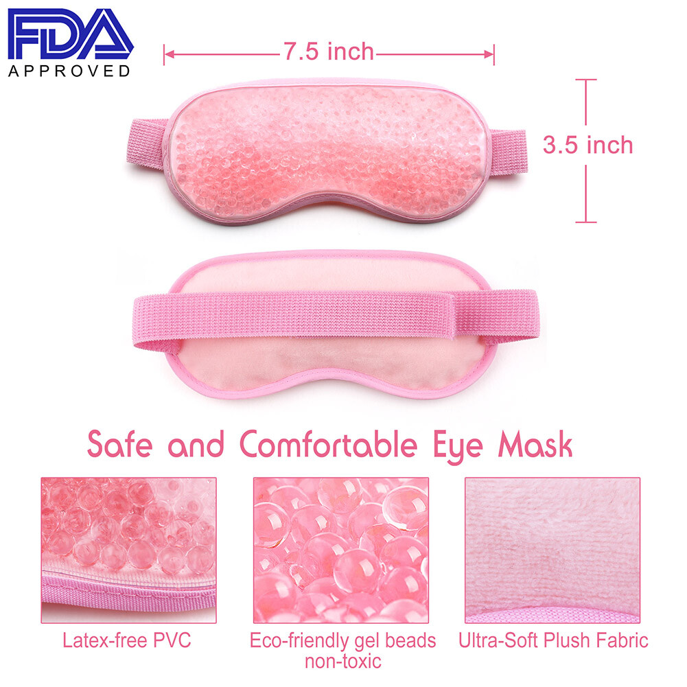 Gel Eye Mask Hot Cold Compress Pack Therapy Cooling Mask for Puffy Dry Eyes