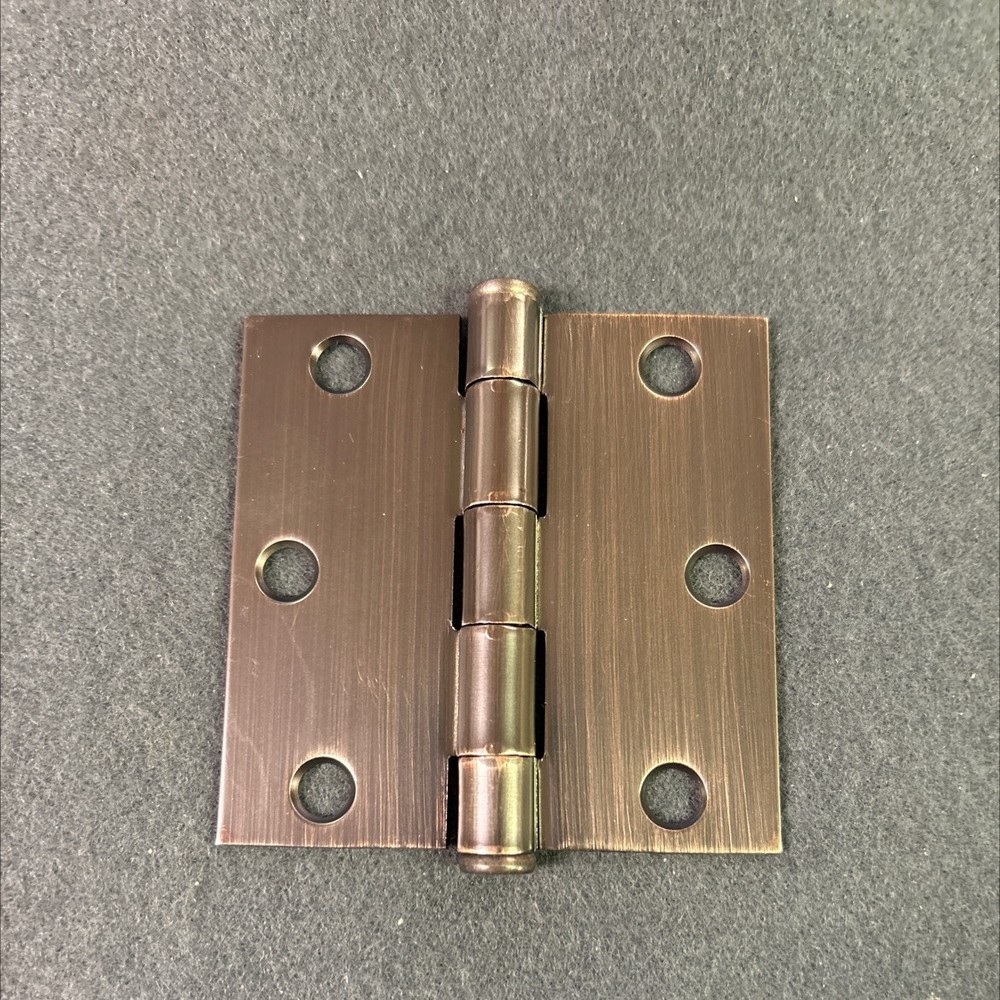(12 Pack) 3-1/2" Square Corner Hinge Venetian Bronze