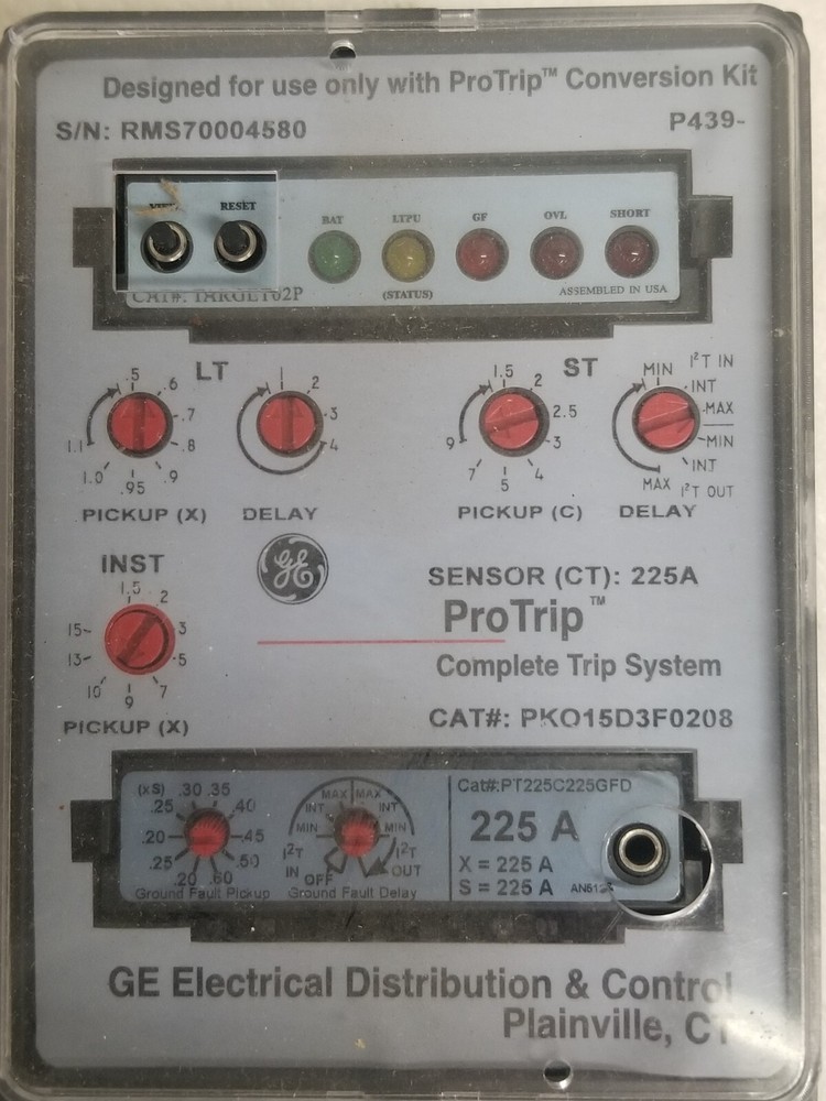 GE PKO15D3F0208 Pro Trip Sensor Conversion Kit 225 A