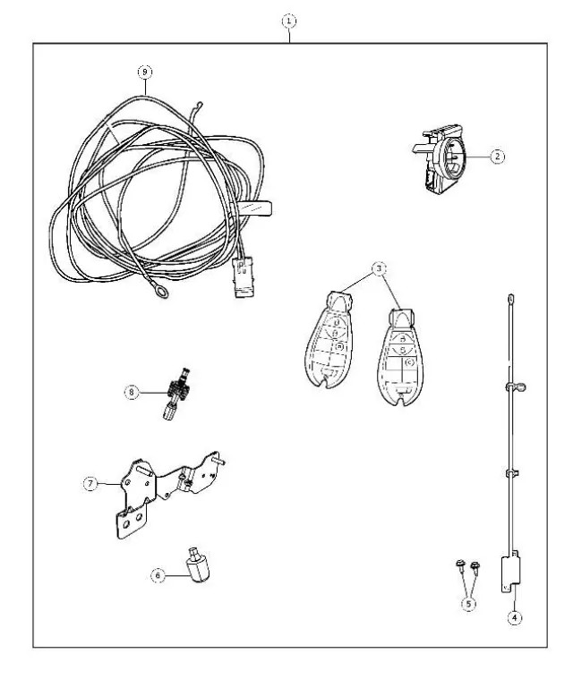 Genuine Mopar Switch Bracket 68050985AA