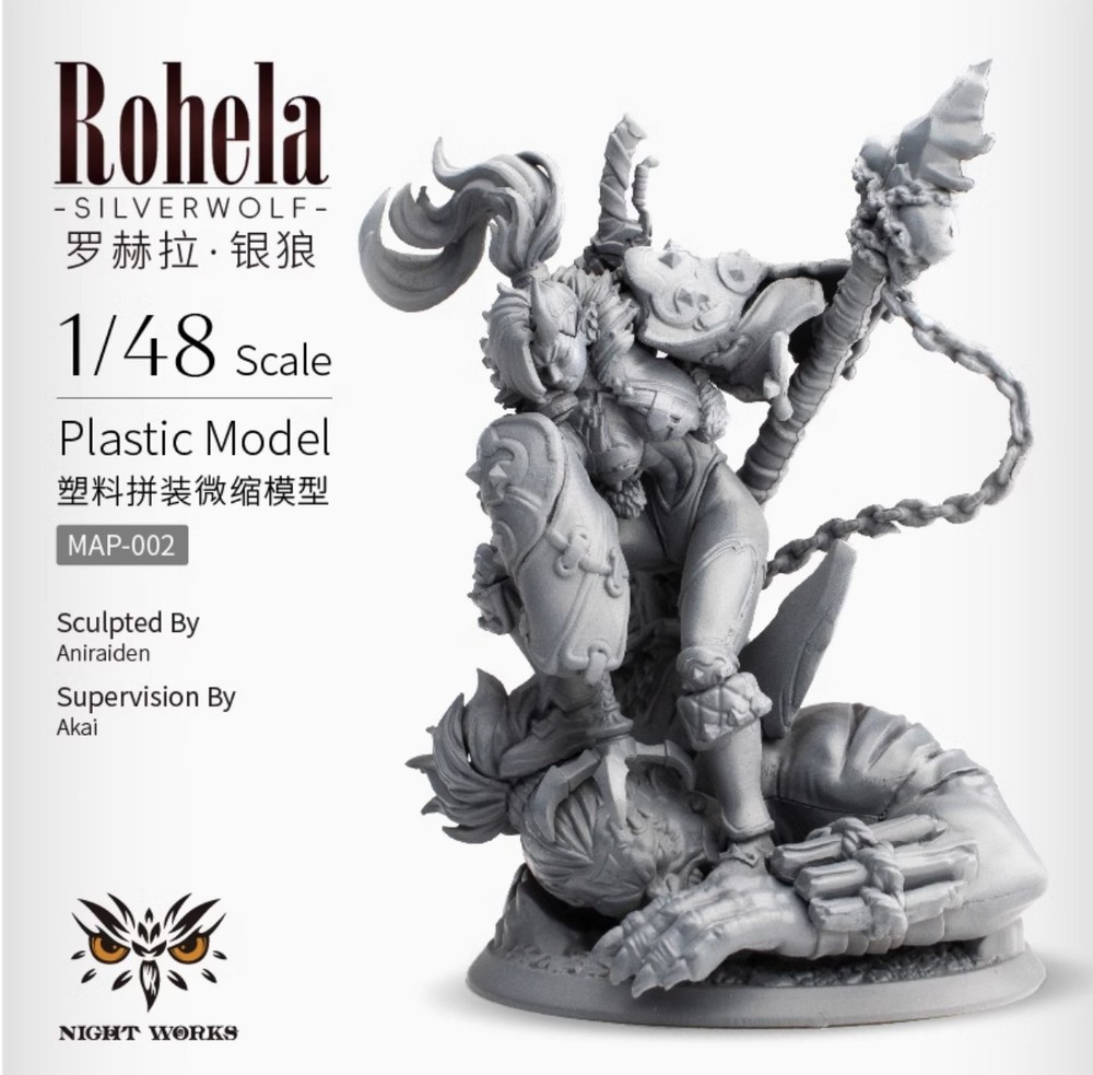 Nightworks MAP-002 1/48 Scale 35mm level Rohela-Silverwolf Plastic Model