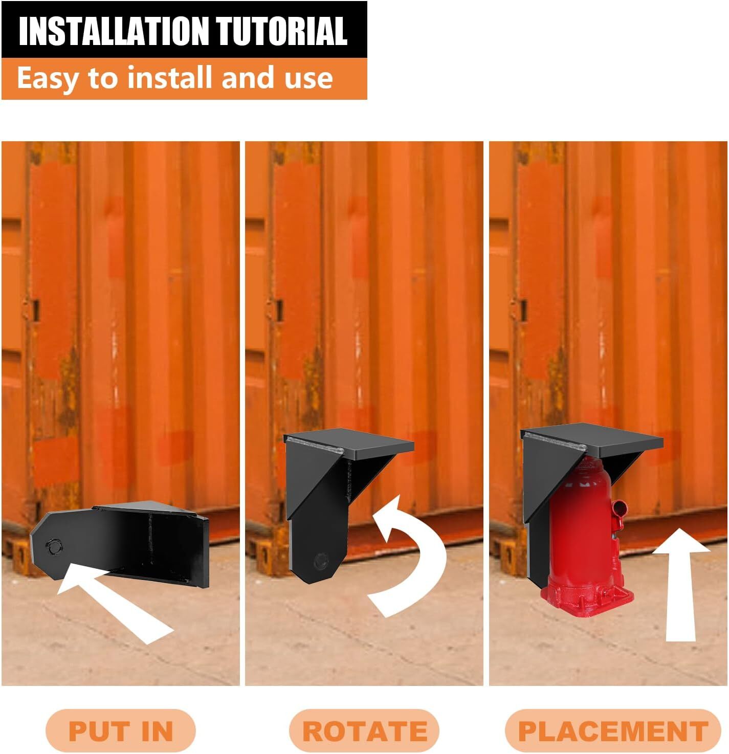 2Pack Upgrade Superior Shipping Container, Jack Lug, Jack Leveling Attachment US