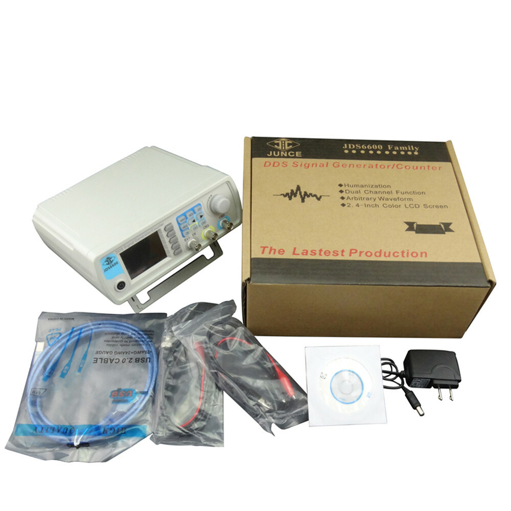 Digital DDS Dual-channel Function Signal Waveform Generator Frequency Meter 60Mh
