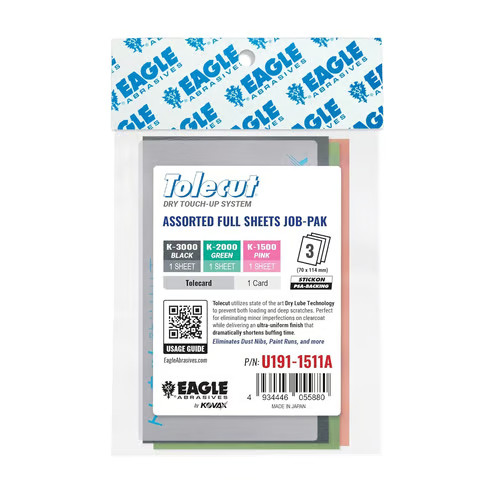 Eagle Abrasives Tolecut Sheets - Asstd w/ Card