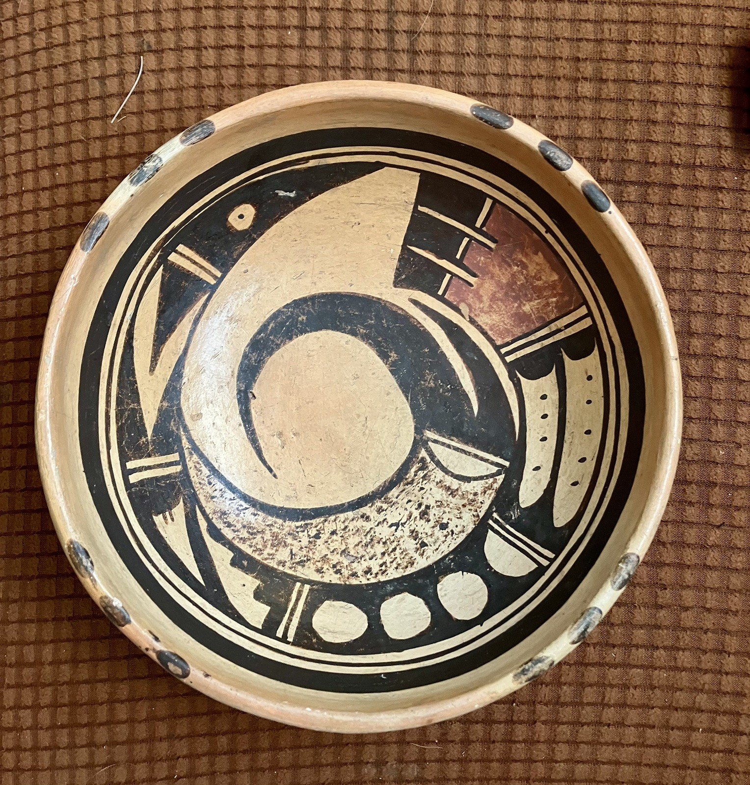 Hopi bowl attributed Nampeyo of Hano, 7.5 X 3 Inches