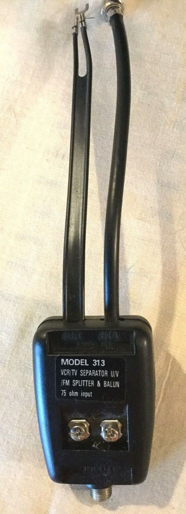 Model 312 VCR/TV Separator U/V Splitter & Balun 75 ohm Input