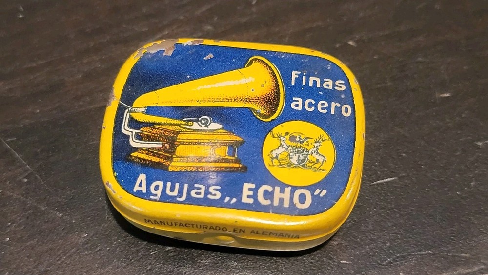 Echo Gramophone phonograph needle tin - Empty