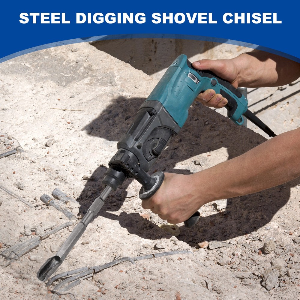 Floor Scraper Chisel Hex Shank Steel Digging Shovel Chisel Width 22/13mm