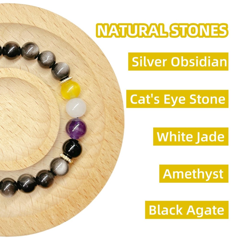 Pride Bracelets Black Nonbinary / Adjustable