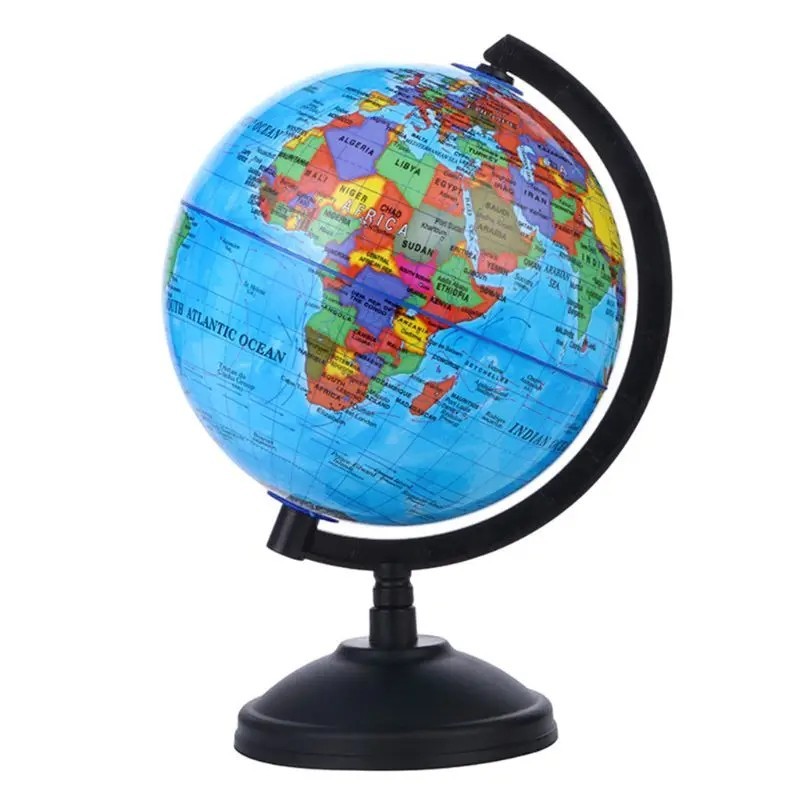 WORLD GLOBE EARTH Map Rotating Geography Ocean Classroom Learning Desktop 6