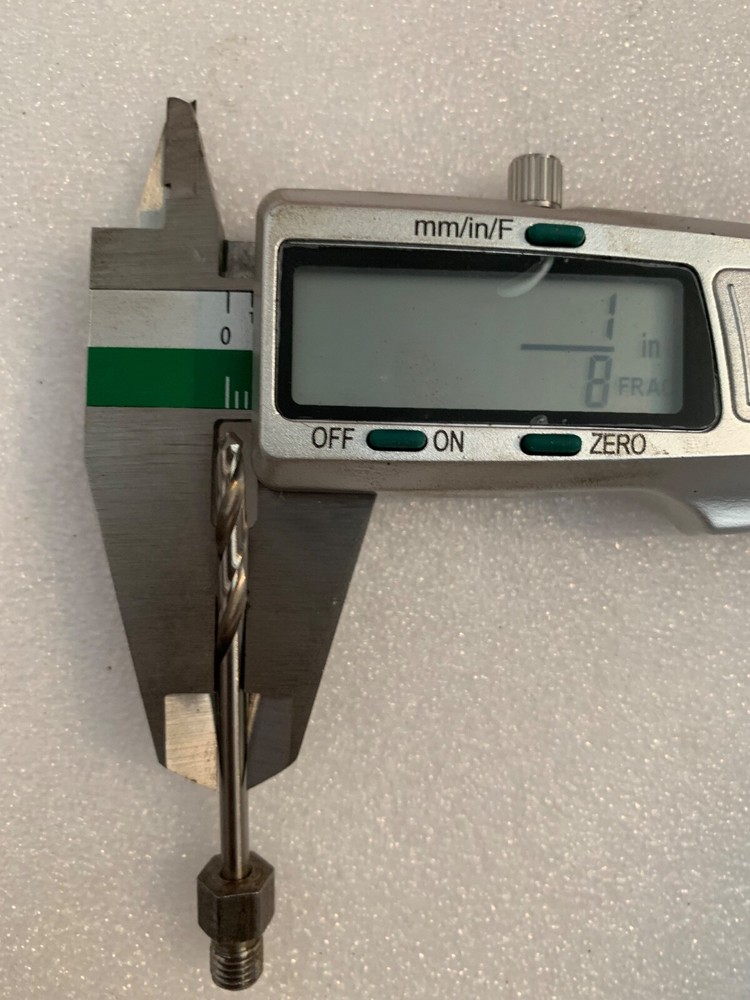 4X MIX LOT Cobalt Threaded Shank Drill Bit 1/4 Short Thread