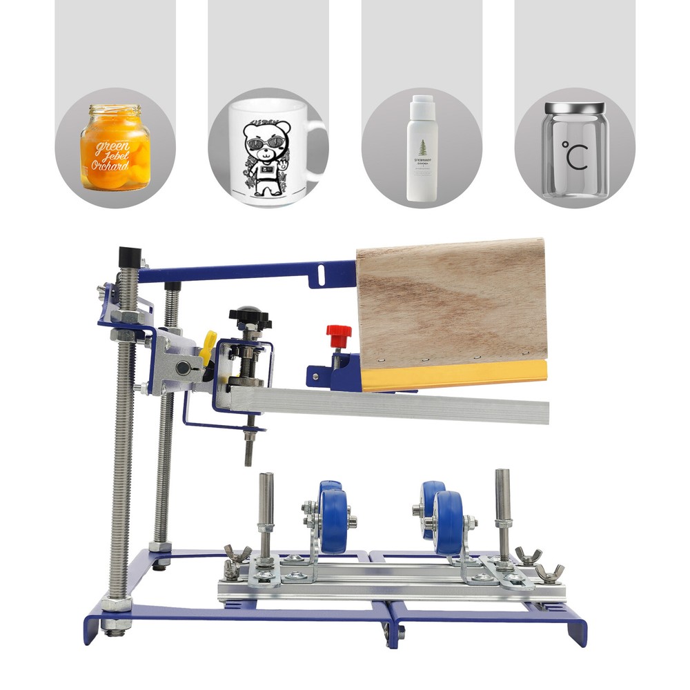 Surface Bottle Screen Printing Machine For Cylindrical & Conical Products Curved