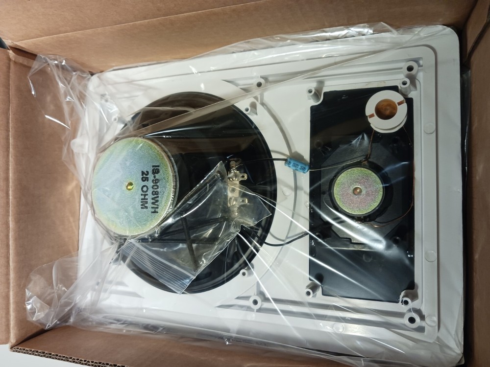 Nutone IS-908WH 8" Inside Music Distribution Speaker For Intercom NEW OPEN BOX