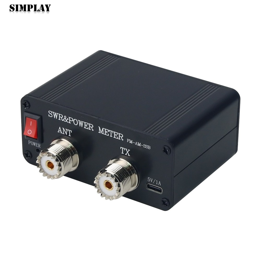 SWR-120+ Shortwave SWR & Power Meter with 1.3"OLED Display Screen Button Version