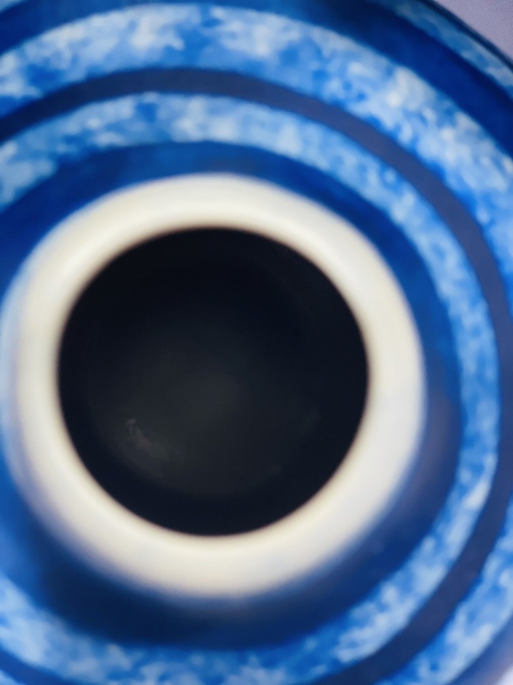 3 Vase Decor Made In Thiland Blue Pattern