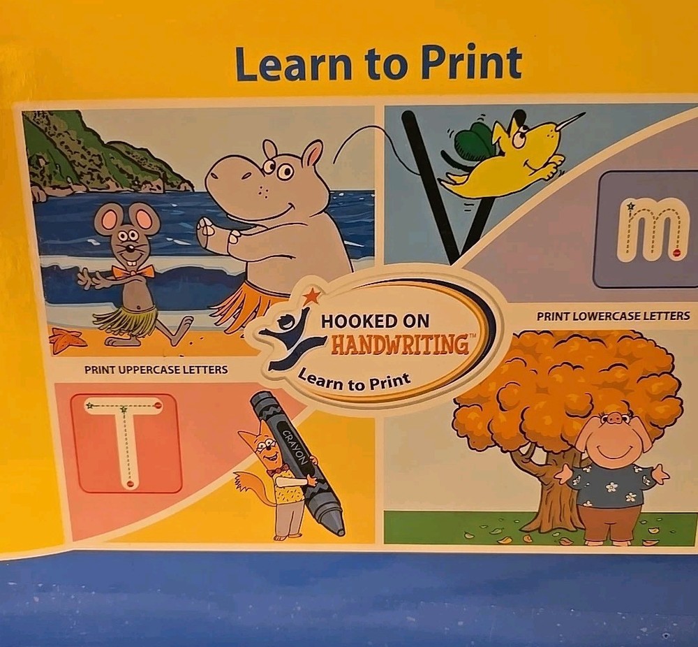 Hooked Phonics Hooked On Handwriting Learn To Print Activity Workbooks +CD-ROM