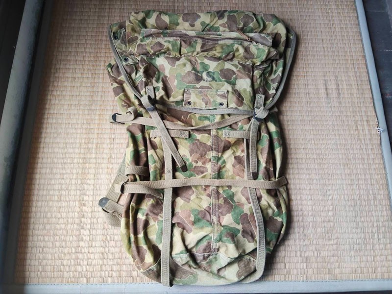 1943 WW2 US Army USMC Marine Corps Frogskin Camo Jungle Backpack RuckSack