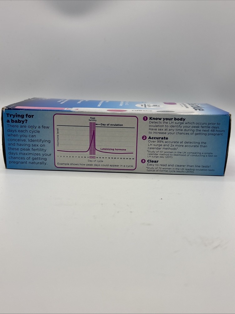 Clearblue Advanced 2 Peak Days Digital Ovulation Test 10ct