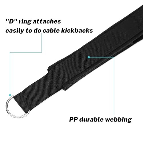 Pilates Straps Soft Padded 1 Pair Double Loop Straps D-Ring for Reformer Home