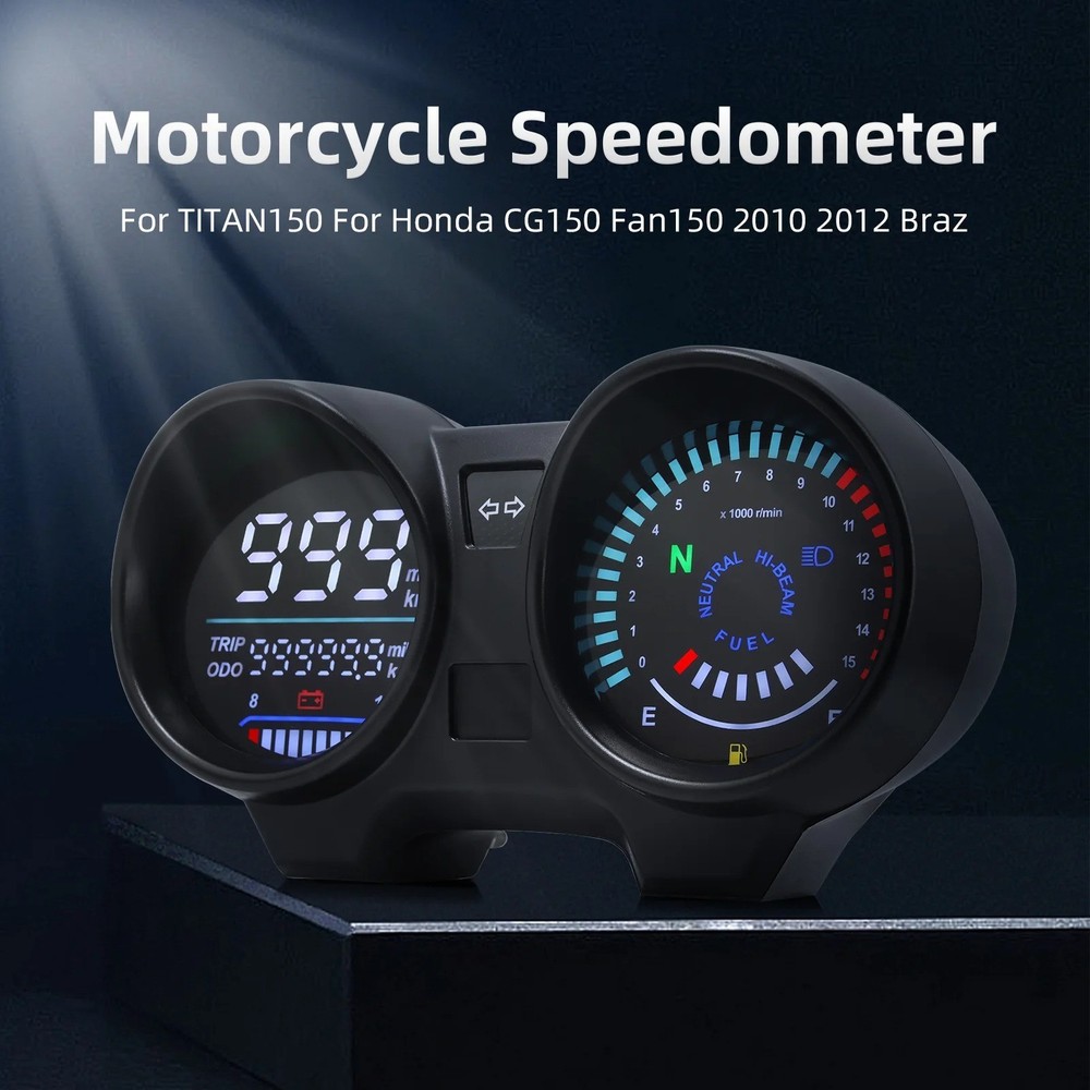 Universal Digital Meter Board For Motorcycle LCD Speedometer TachometerIndicator