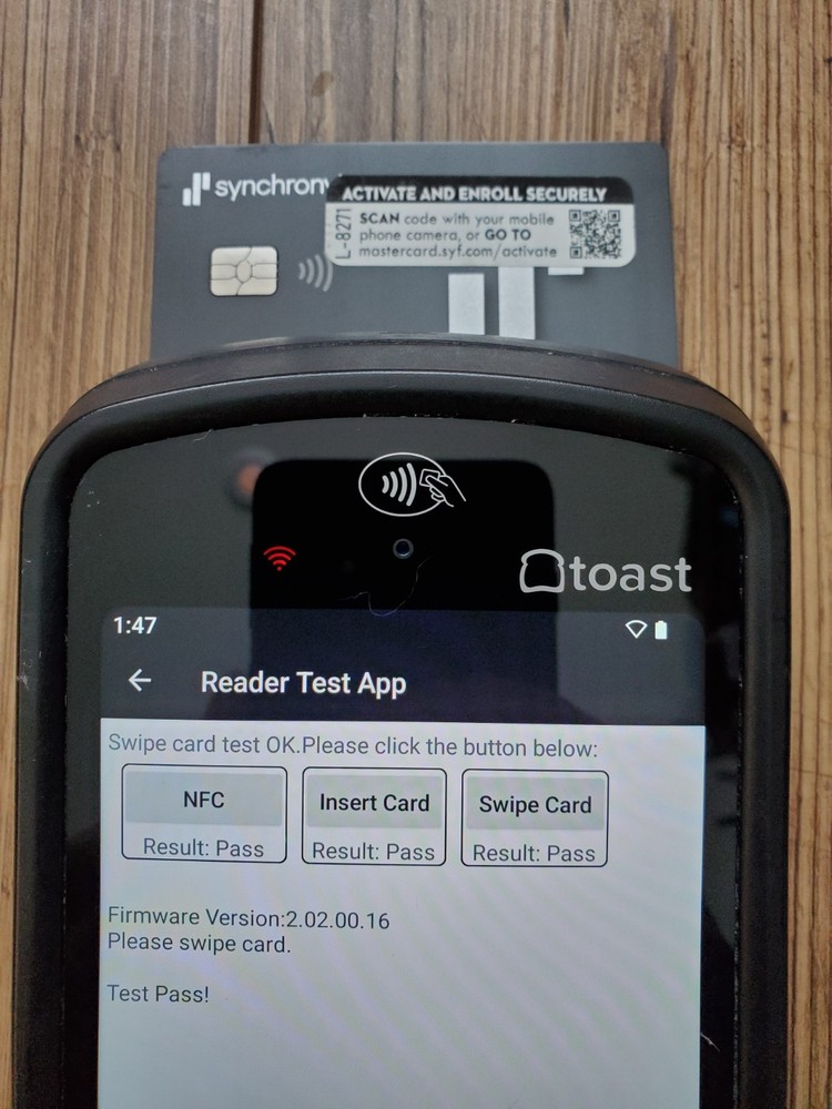 Toast Flex POS Go 2 Handheld Tablet Mobile Computer Device - MPN: TG200