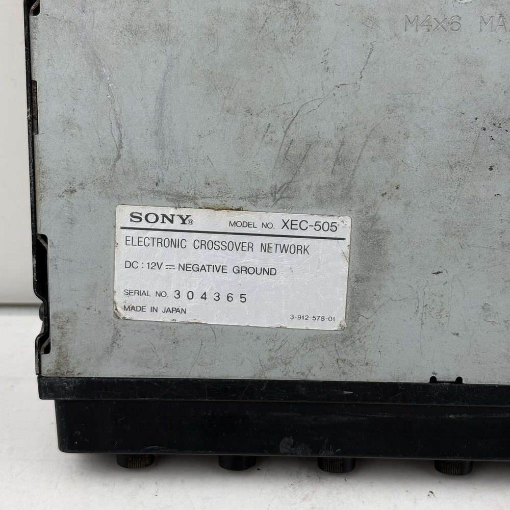 For Parts Untested Sony XEC-505 Stereo Electronic Crossover Network