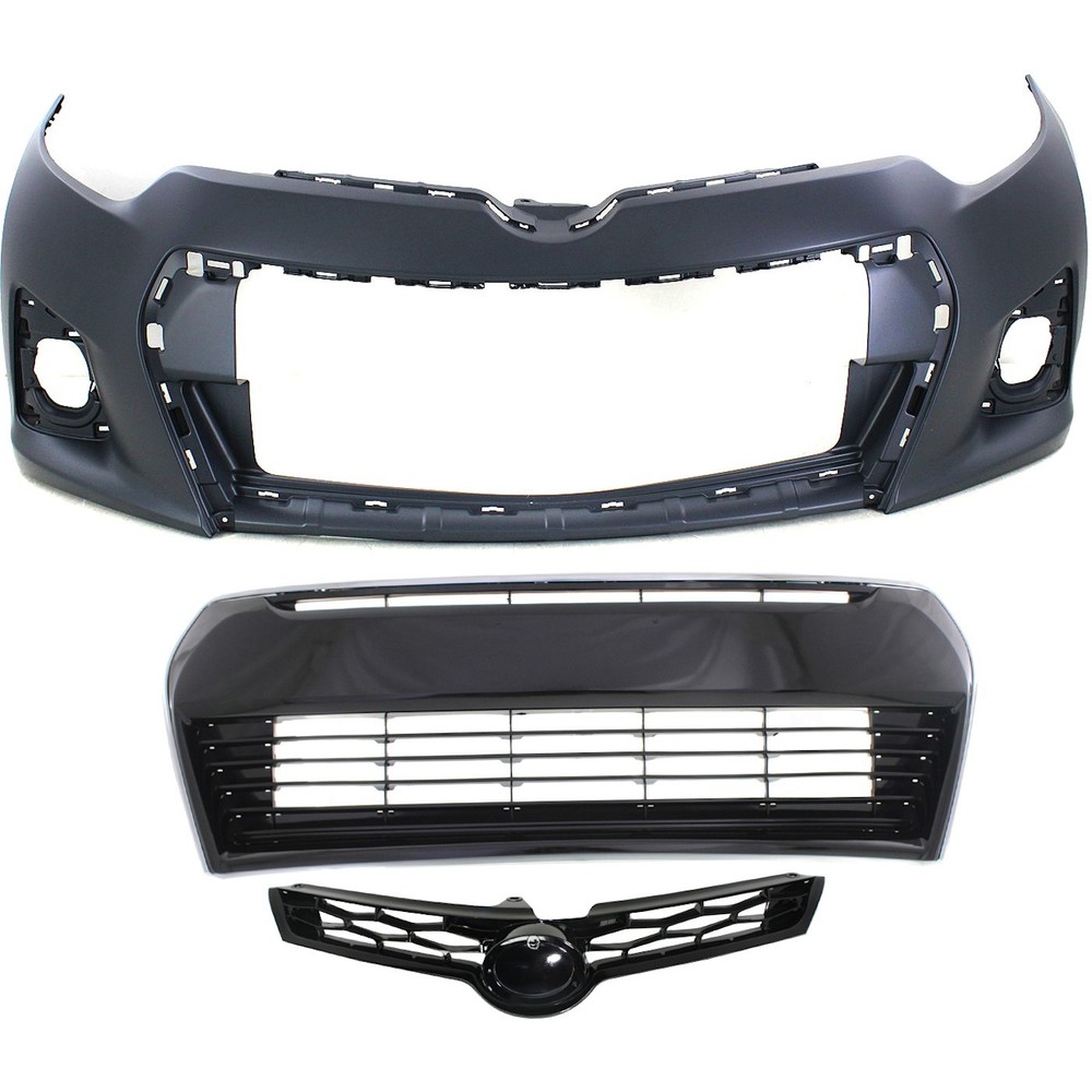 Front Bumper Cover Kit For 2014-2016 Toyota Corolla S/Special Edition Models