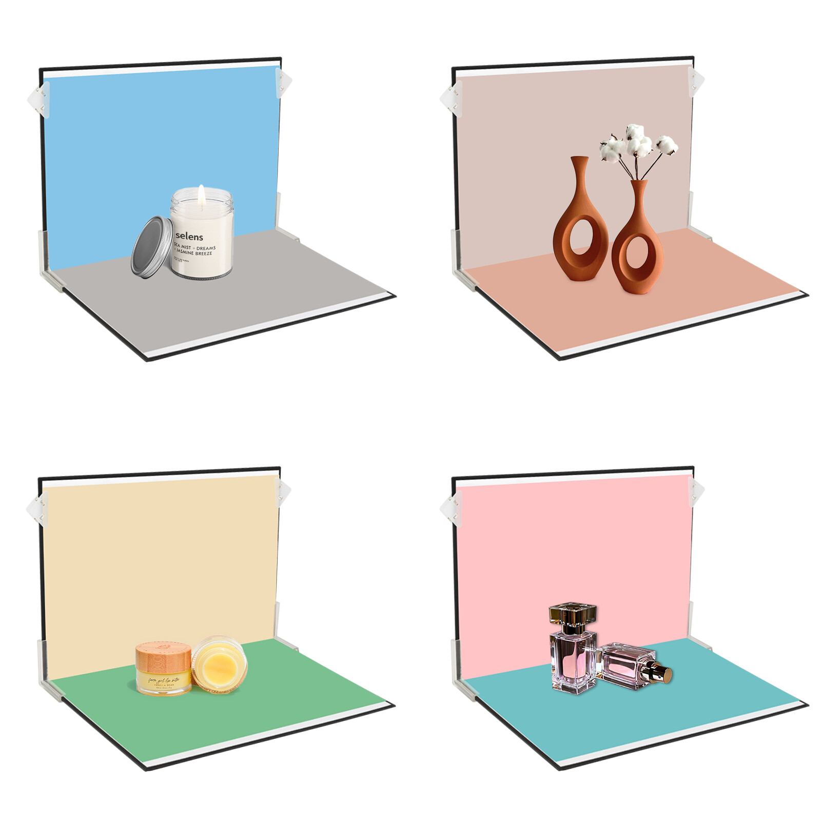 9Pcs Background Paper Photo Prop Backdrop Board Photography Food Small Product