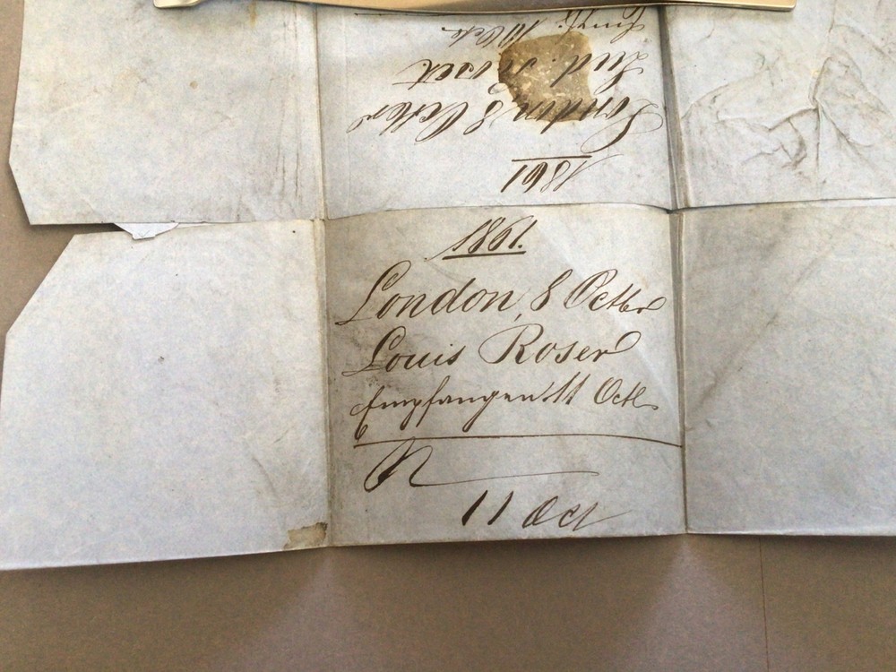 London 1861 postal cover Ref 62576