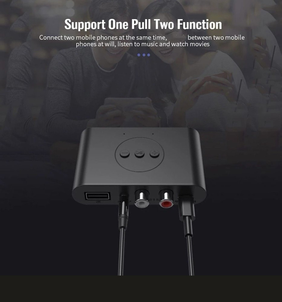 Bluetooth 5.0 Audio Receiver NEW With All Cords Needed