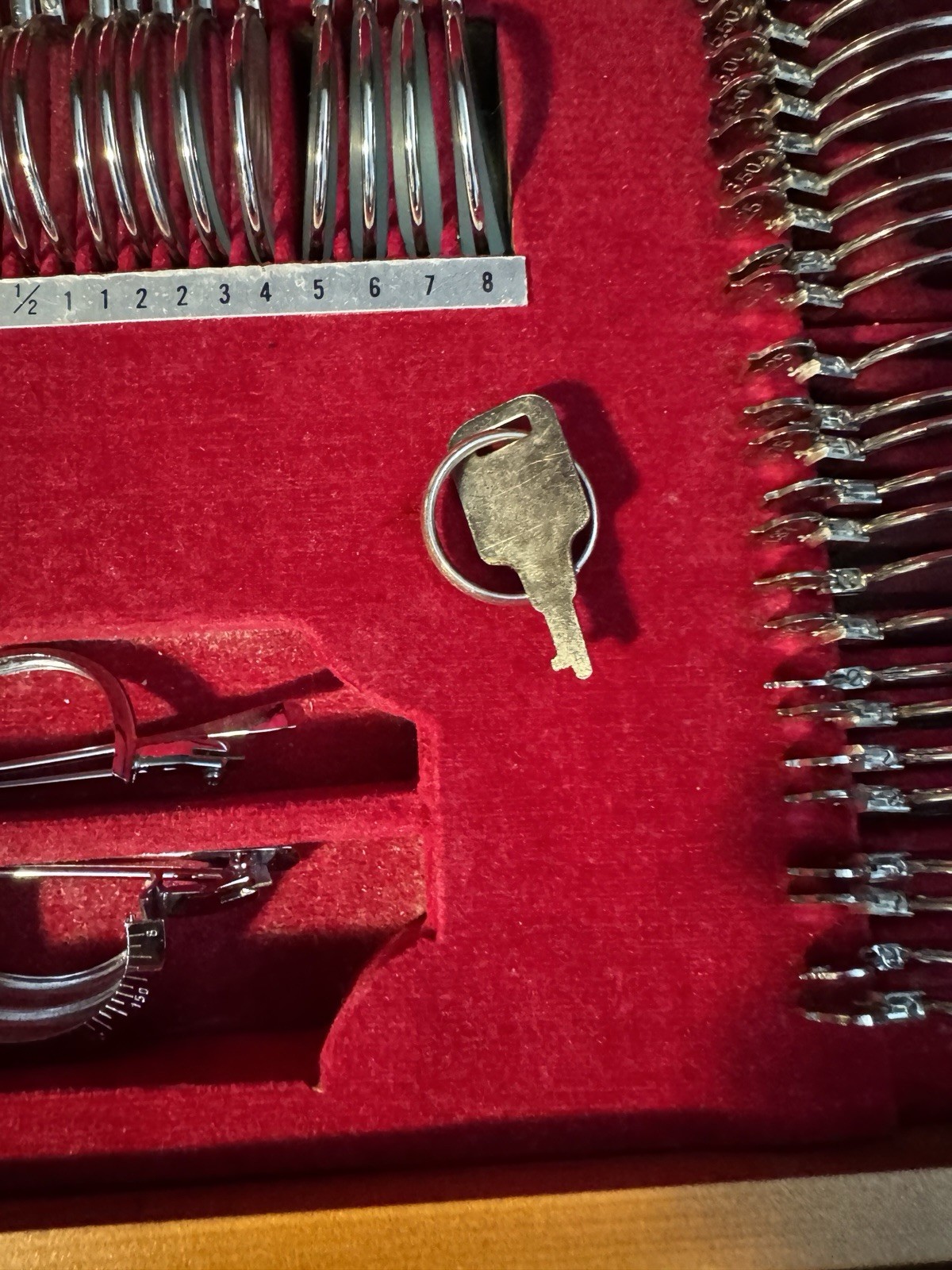 Vintage Optometrist Eye Doctor Trial Lens & Fitting Kit In Locking Case