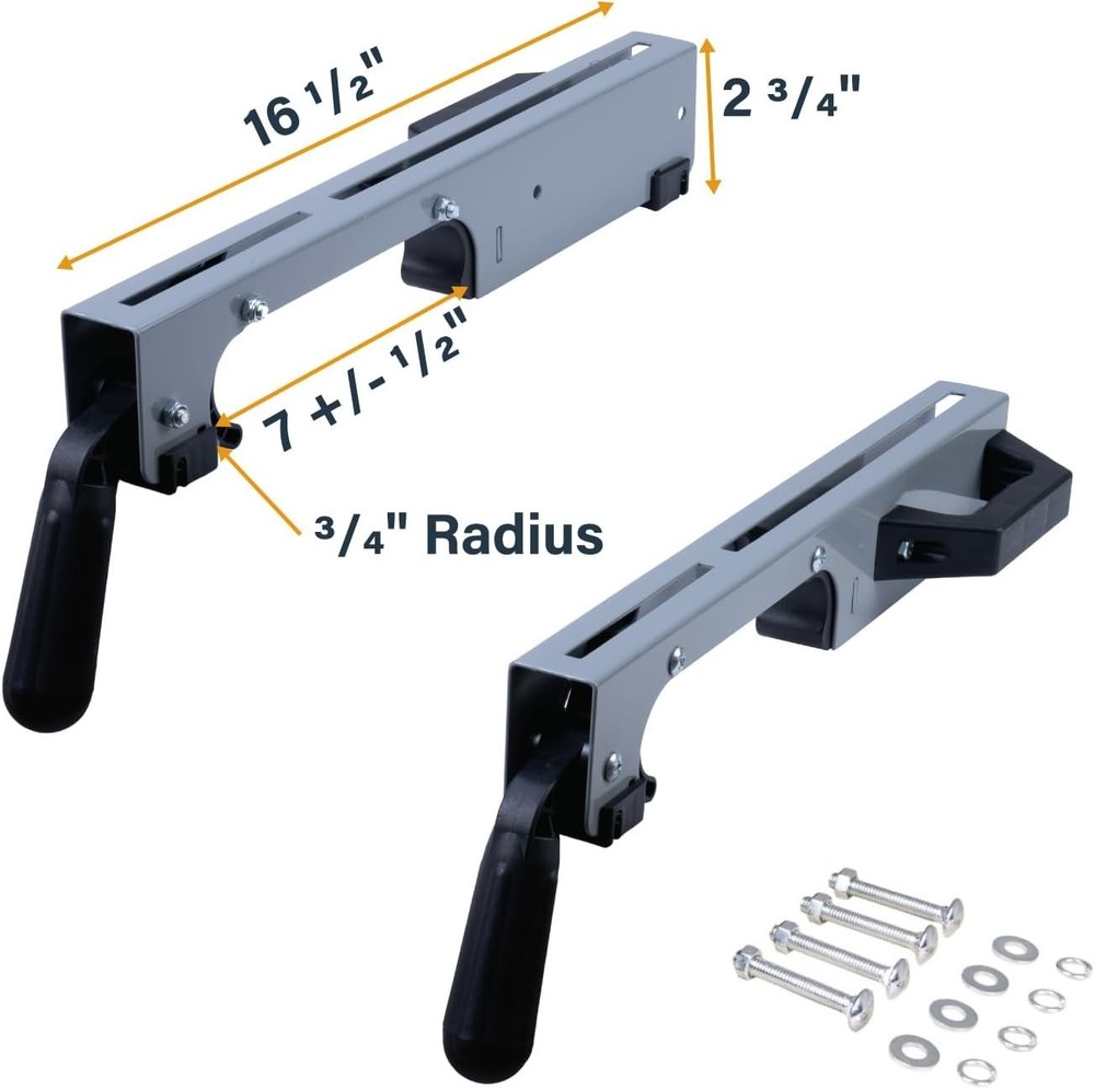 Adjustable Miter Saw Stand Brackets - Essential for Tool Versatility, 2 Pack