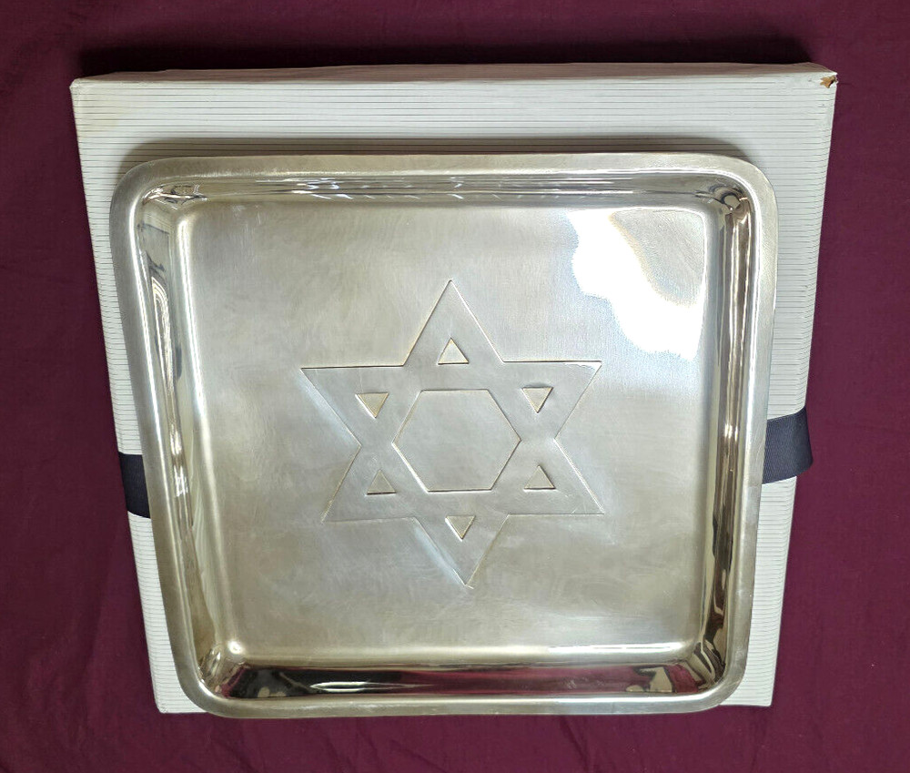 Silver Serving Tray, perfect for Passover. Brand New 2 available