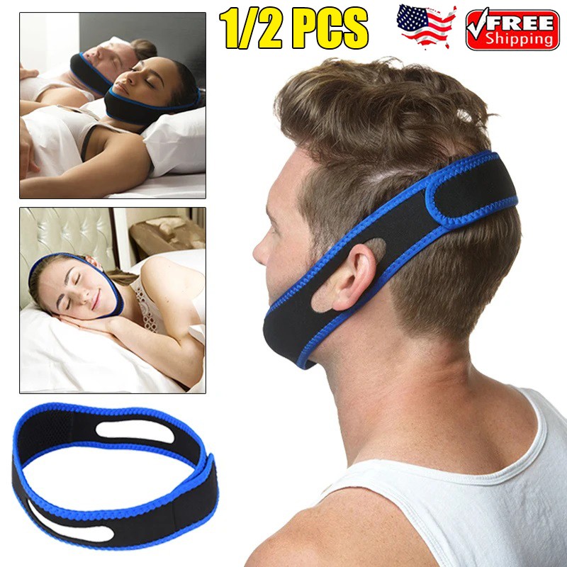 2* Anti Snoring Chin Strap Chin Strap for Sleeping,Snoring Solution Comfortable