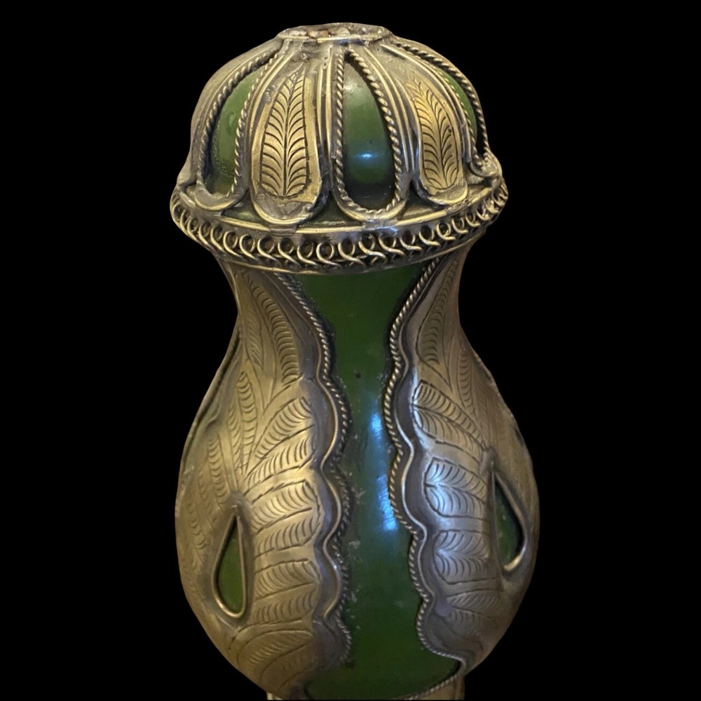 Antique Metal & Ceramic Urn/Vase