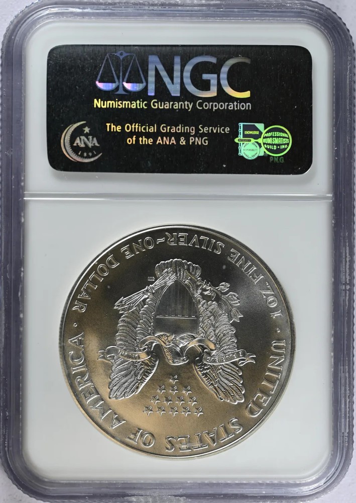 1994 Bullion Silver Eagles NGC MS-69