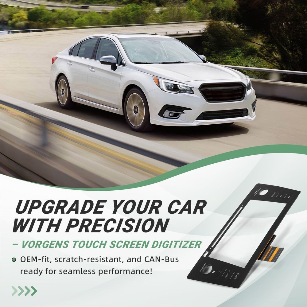 High Version Touch Screen Digitizer, TEL/MAP Button, Fit for 2018-2019 Subaru...