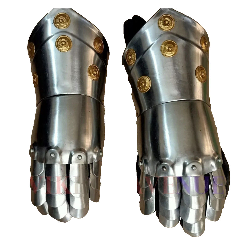 Medieval Armor Gauntlet Gothic Gloves Viking Antique