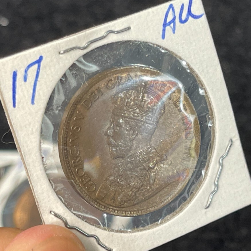 1917 Canada One Large Cent Coin High Grade