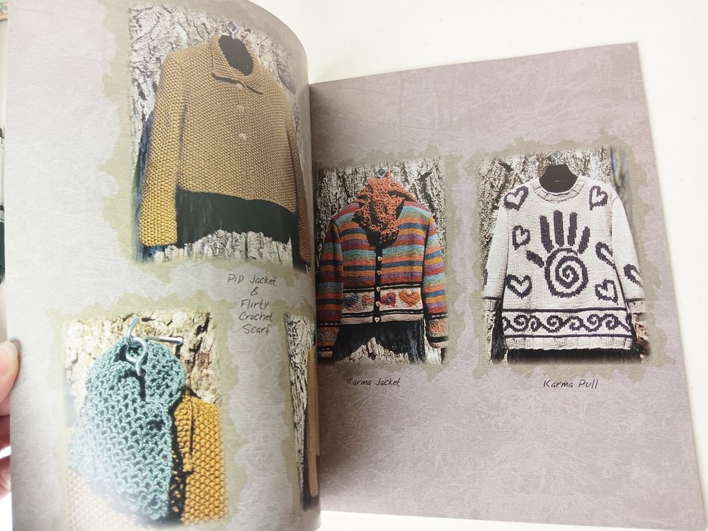 Women's Sweaters Purses Knitting Pattern Book Modern Unique Style Mission Falls