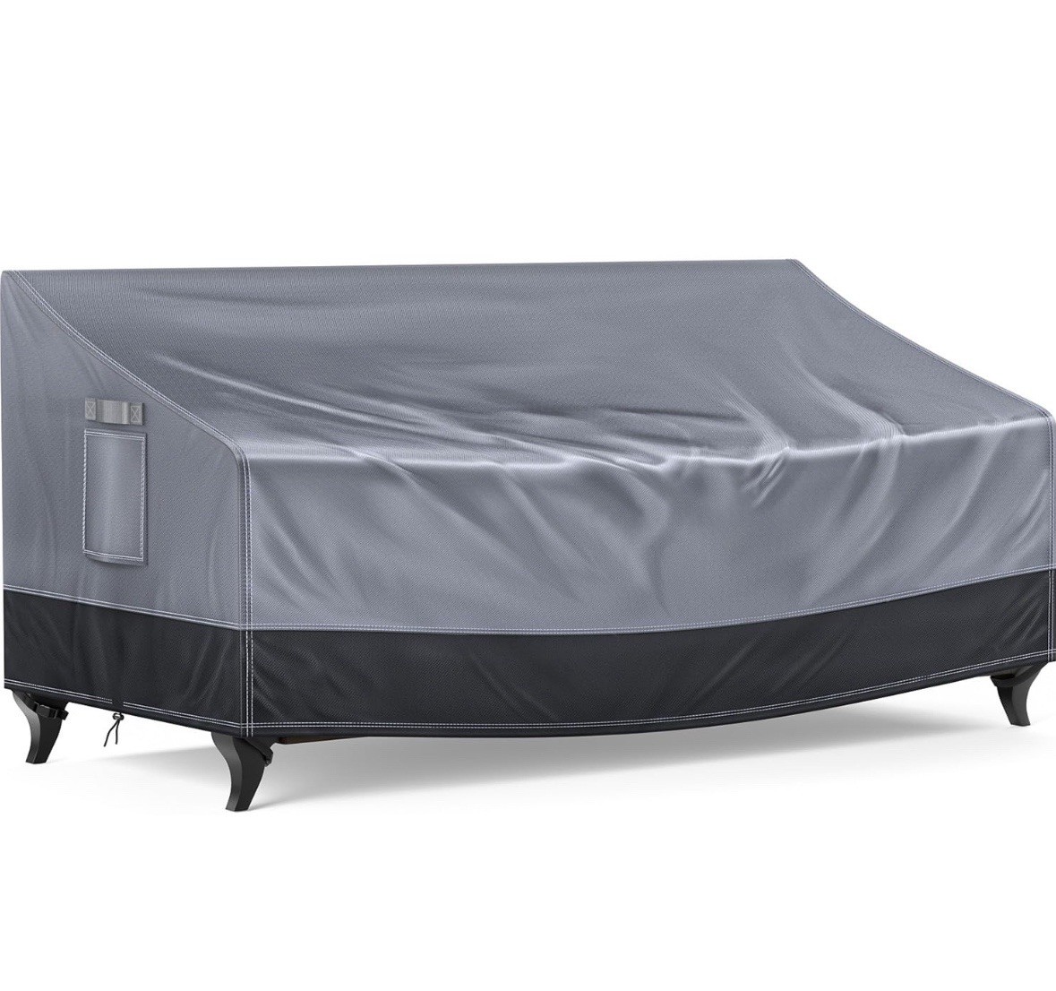 60in  Outdoor Couch Cover Waterproof Patio Furniture Covers, 3-Seater Patio Sofa