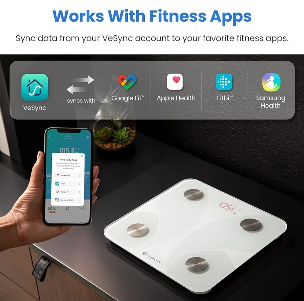 Etekcity Smart Digital Body Weight Scale – Bluetooth BMI Analyzer