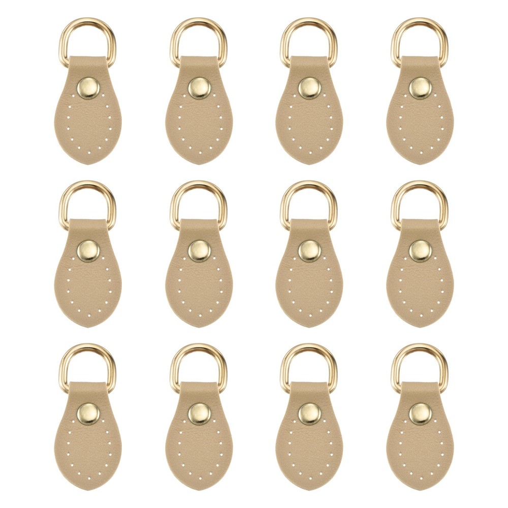 12 Pcs Purse Strap Mount Hook for Bag Making Supplies Shoulder Belt, Light Brown