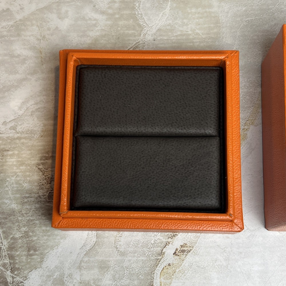 Authentic Hermes Paris Empty Ring Box Only 2.5" x 2.5" x 2.18" Designer