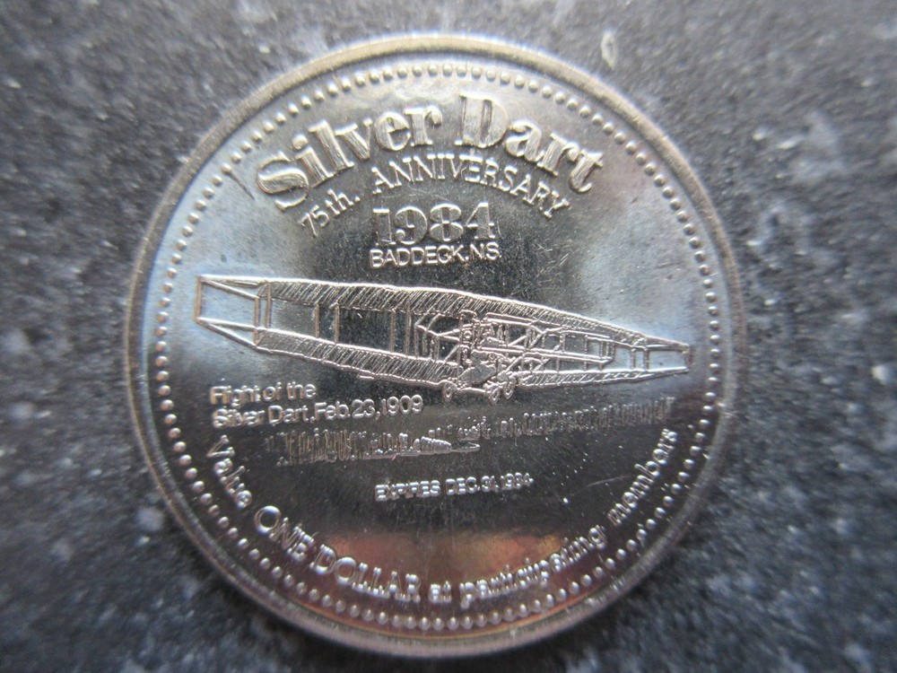 1984 Cape Breton MacPuffin Dollar Silver Dart
