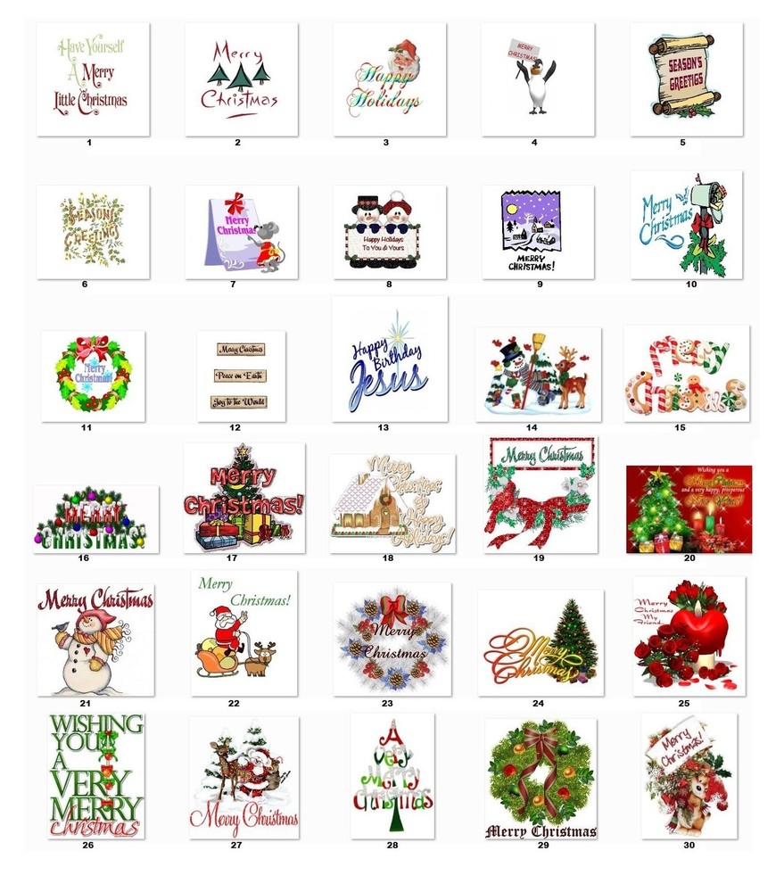 Personalized Address Labels Christmas Greetings (CB7)