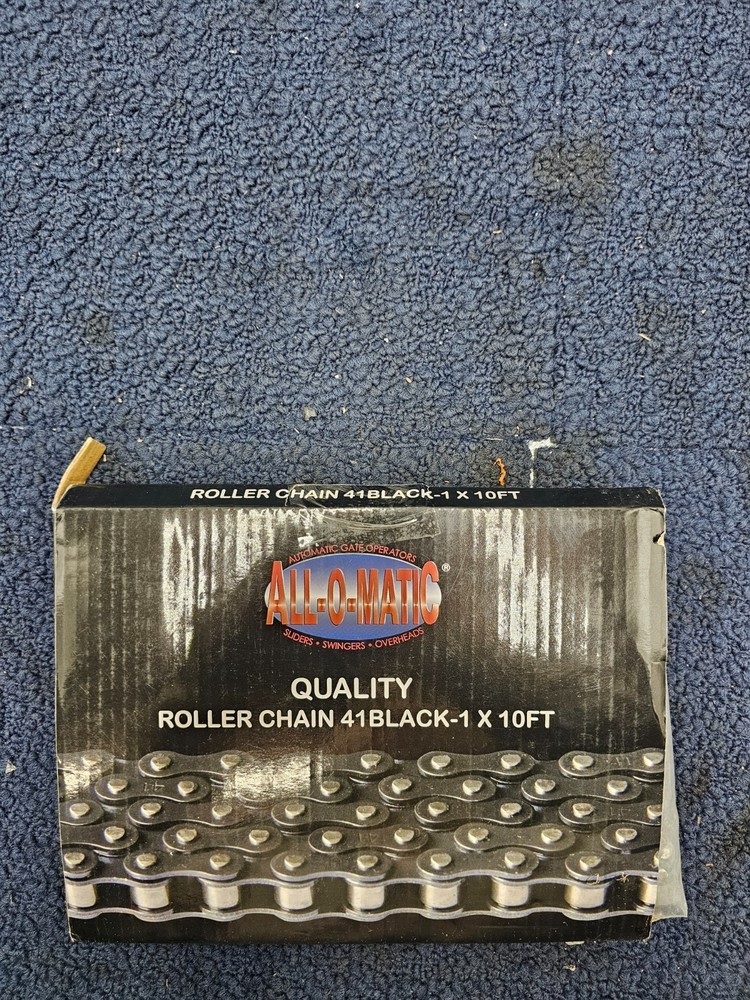 ALL-O-MATIC 41BLACK-1 x 10FT Roller Chain - Gate Operator Accessory