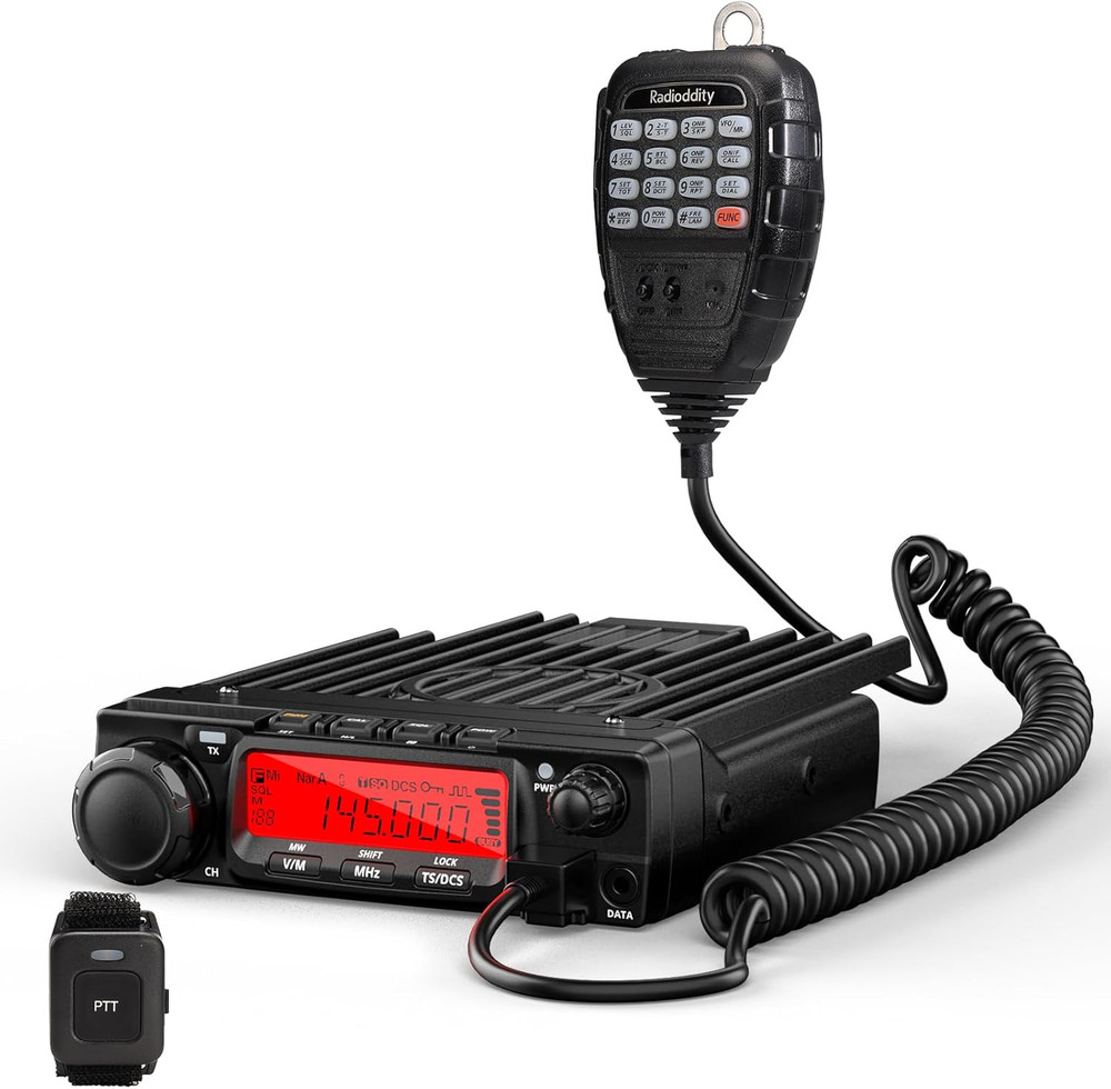 VB70-B 70W VHF Mobile Ham Radio, Bluetooth, Noise Reduction, 510 Channels